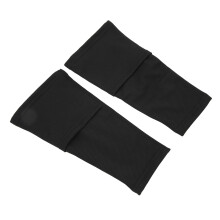 Atmungsaktive Sport-Schienbeinschoner-Socken für Fußball, Größe L, Schwarz