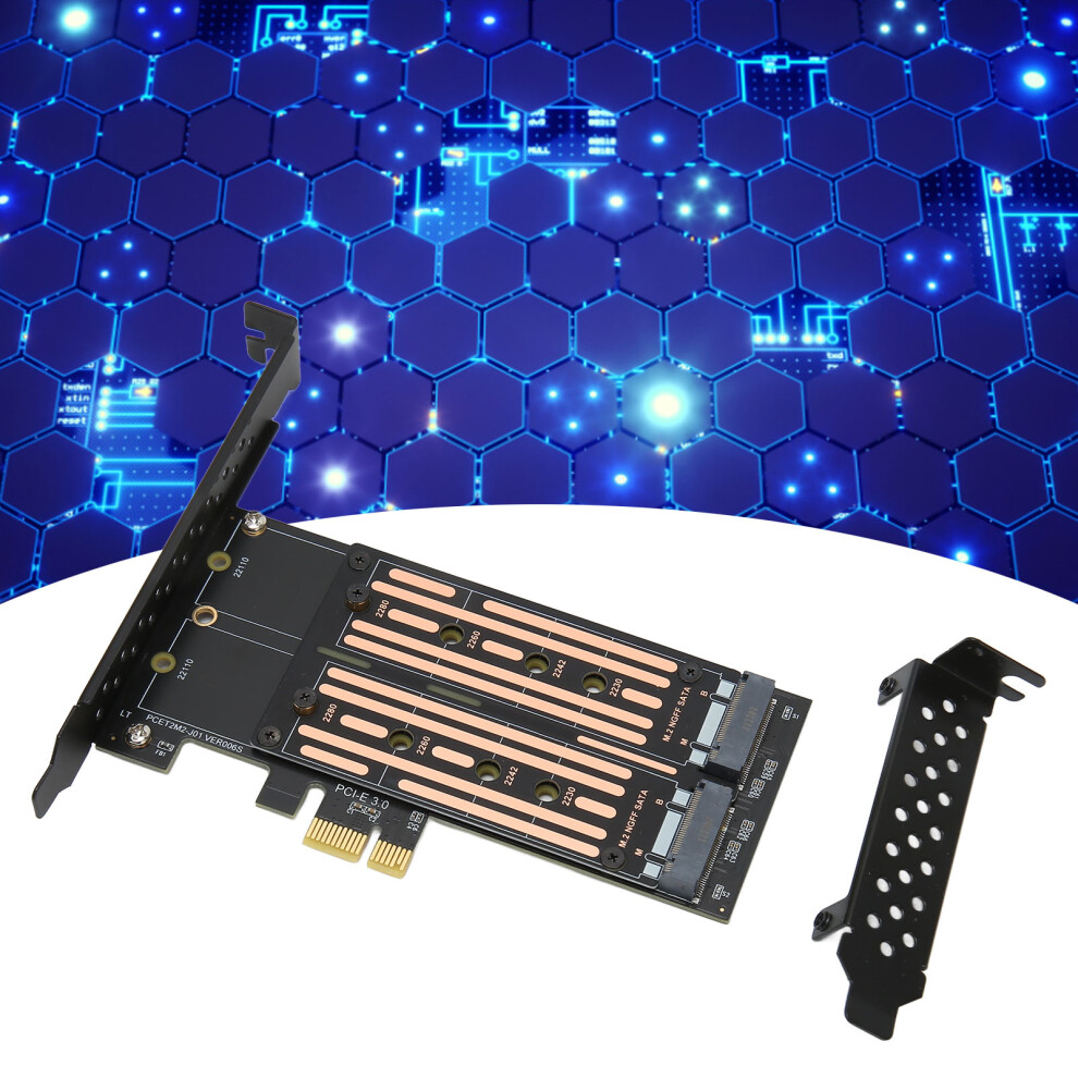 M.2 Sata Ssd Ngff To Pcie Adapter Up To 6Gbps Ncq Msi Supported Plug And Play Dual M.2 Pcie Adapter For Desktop Chassis 8741317737983