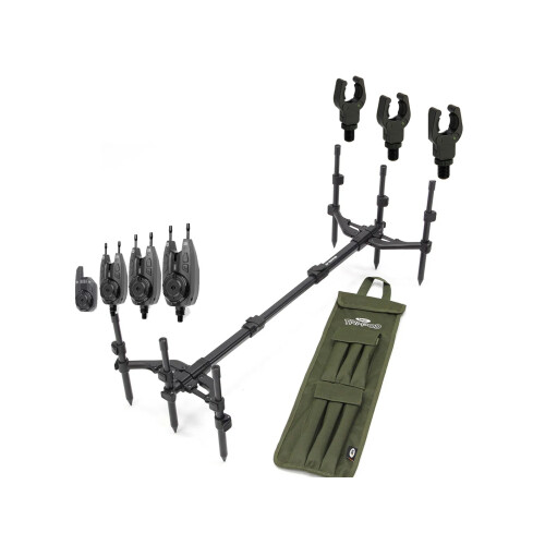NGT NGT Tri-Pod + XT3 3pc Bite Alarm Set 1