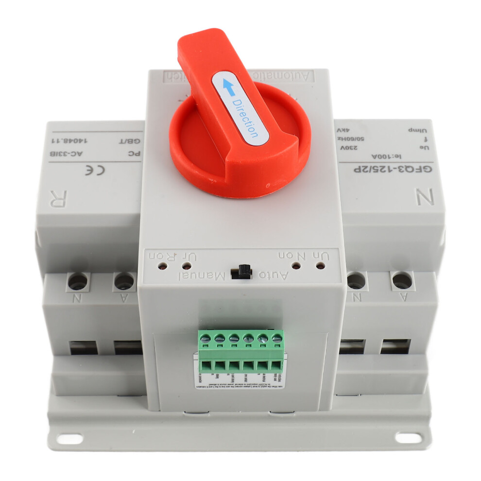 Double Power Automatic Transfer Switch Ac230v 100A 2P Ats Mini Generator Changeover Switch 6911317738354