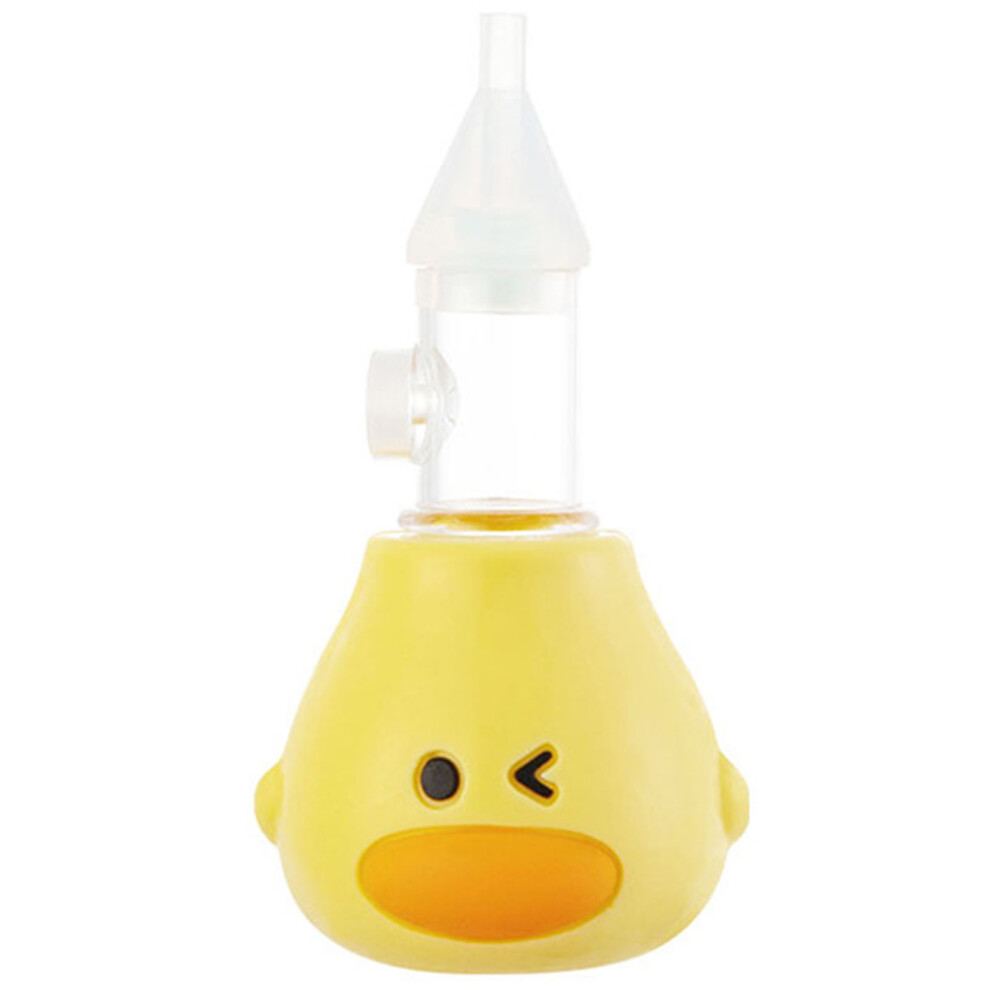 Baby Manual Nasal Aspirator Soft Silicone Pp Prevent Backflow One Way Exhaust Mucus Snot Suction Yellow