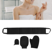 Flocking Selbstbräuner-Handschuh-Set - inklusive Peeling und Rückenapplikator