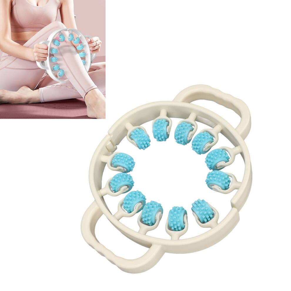 Sky Blue Leg Roller Massager Muscle Relax Massager Indoor Sports Pilates Bodybuilding Equipment