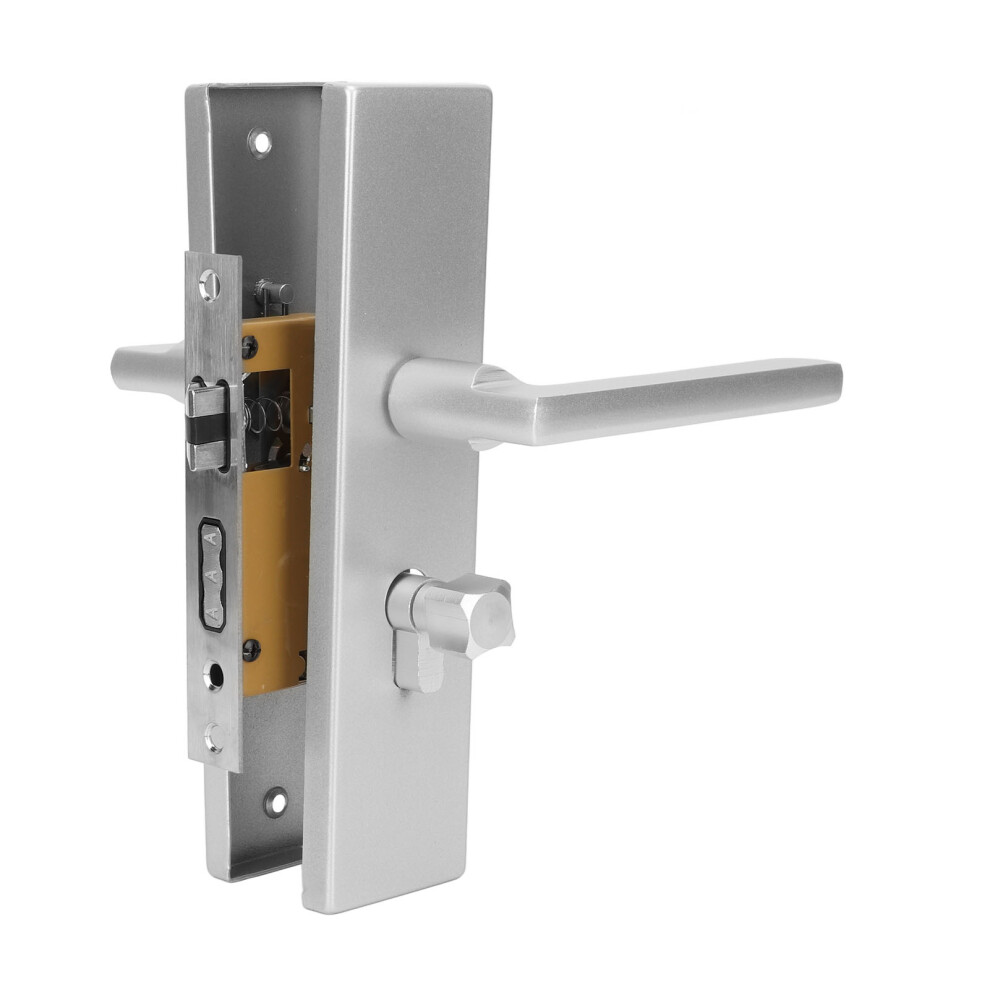 Door Handle Strong Aluminium Alloy Impact Resistant Easy Installation Straight Door Lever With Keys For Repair 4021317743721