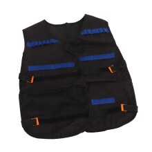 Kids Outdoor Vest Children Black Jacket Vest with Pocketss for Outdoor Shooting Games Toys Gifts