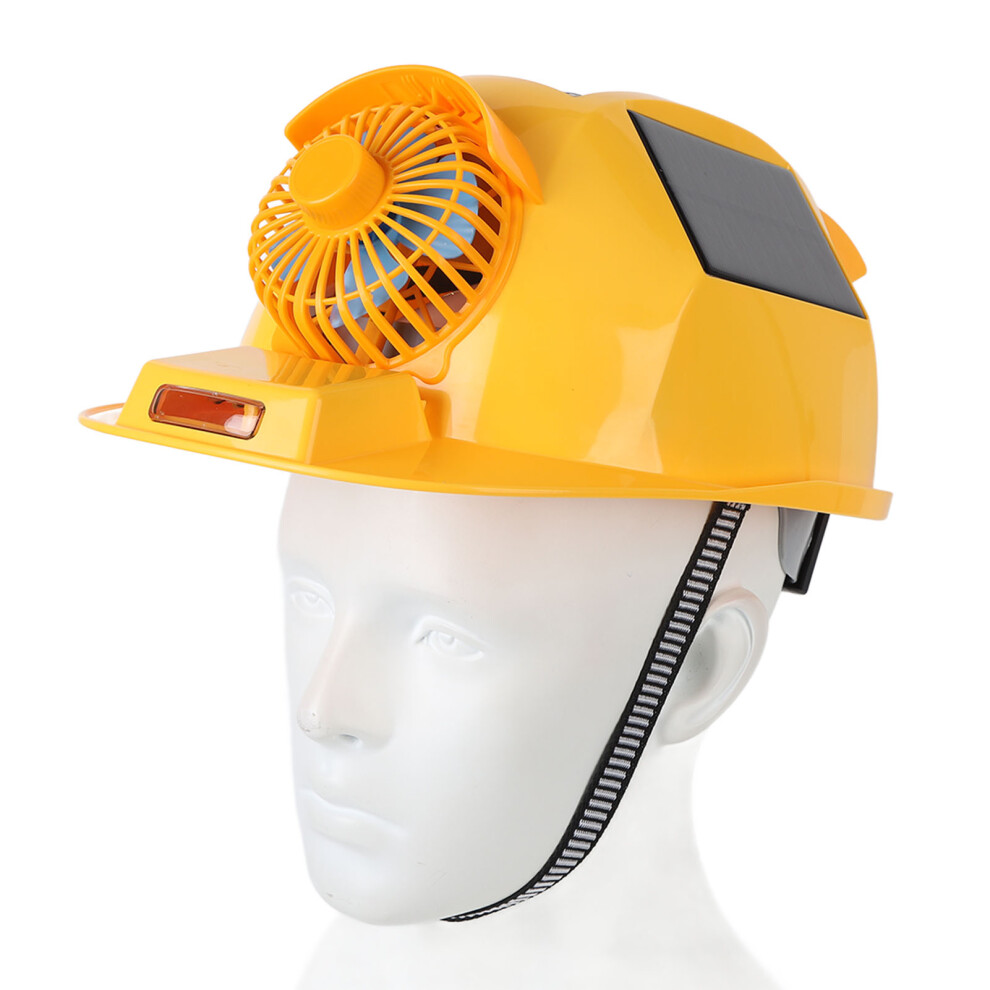 Hard Hat Double Fan Helmet With Light Solar Safety Helmet For Construction Home Improvement 4371317744908