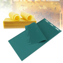 2Pcs Honeycomb Sheet DIY Beeswax Press Mold Light Weight Beehive Foundation Sheet for Bee Farm Home Factory