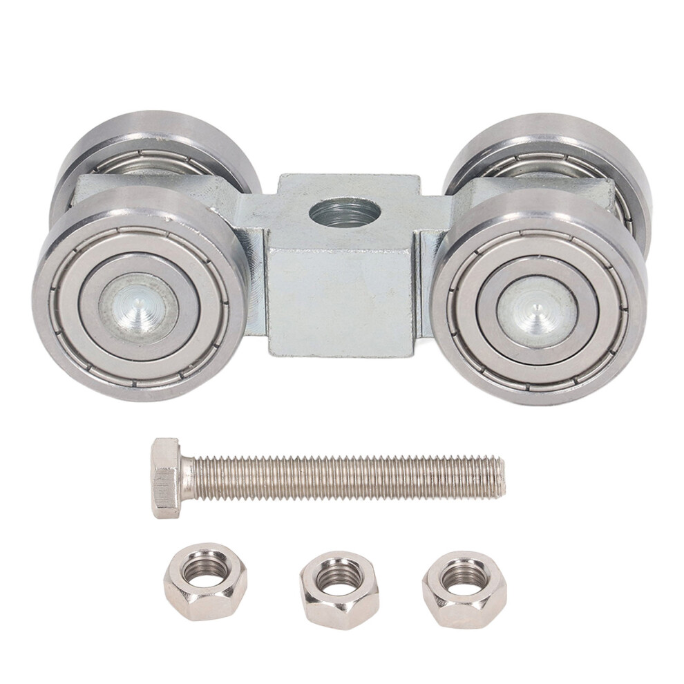 4 Wheel Pulley Assembly Stainless Steel Deep Groove Ball Bearing Roller Pulley For Small Trolley 9331317747564