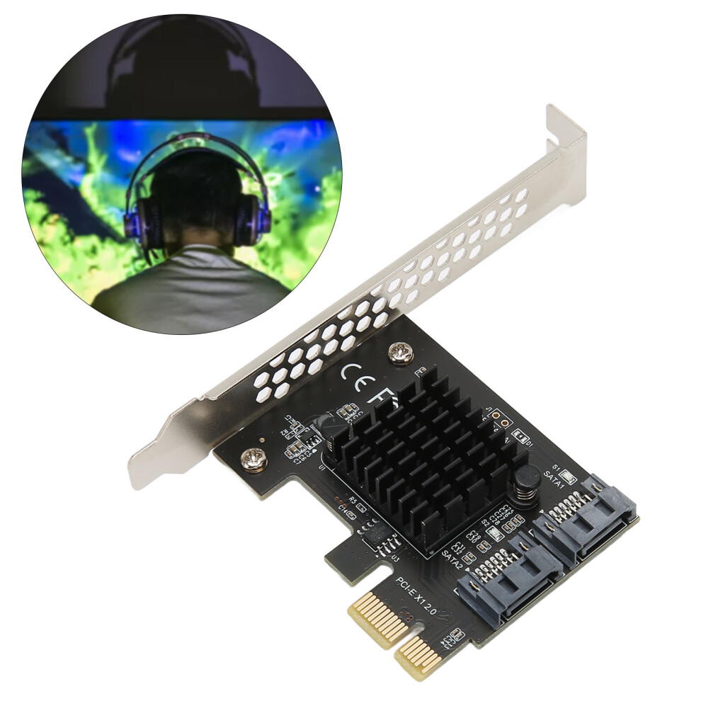 Pcie To Sata 3.0 Expansion Card 6Gbps Transmission Stable Plug And Play Pcie Sata 3.0 Controller Card For Desktop 4121317747511