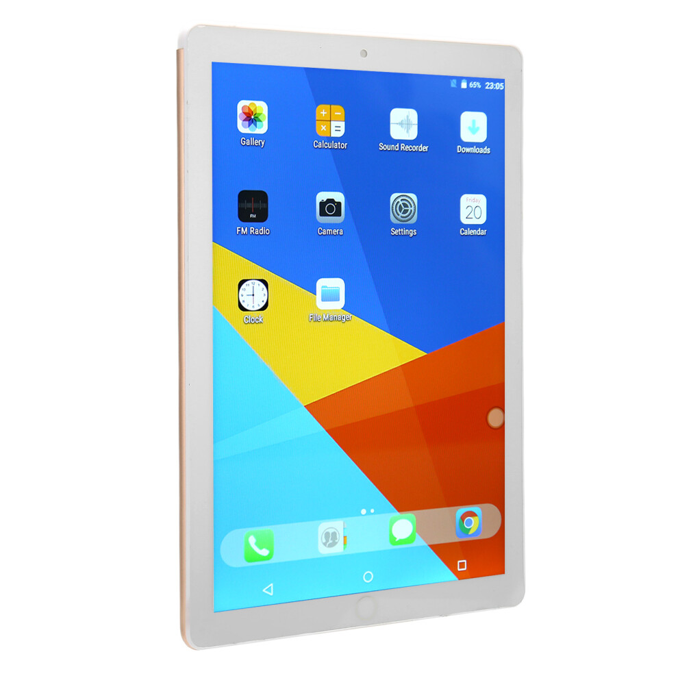 10.1 Inch Tablet for Android 10.1 4G 64G Quad Core 1280x800 Resolution Support Dual SIM Dual Standby 3G Calling Tablet 100‑240V