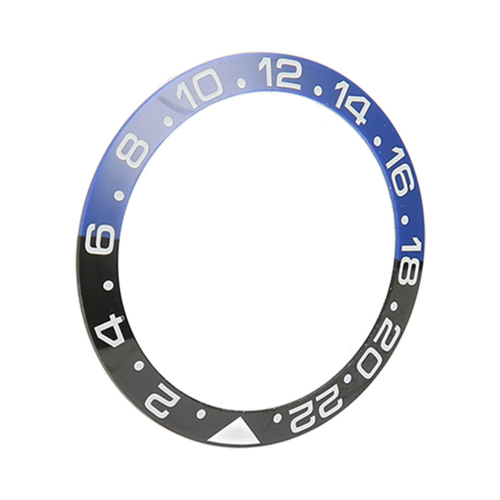 38mm Diameter Black Blue Watch Bezel Insert Base Ring White Character Ceramic GMT Wristwatch Bezel Insert Ring-image-OPC-PHS697R-NEW