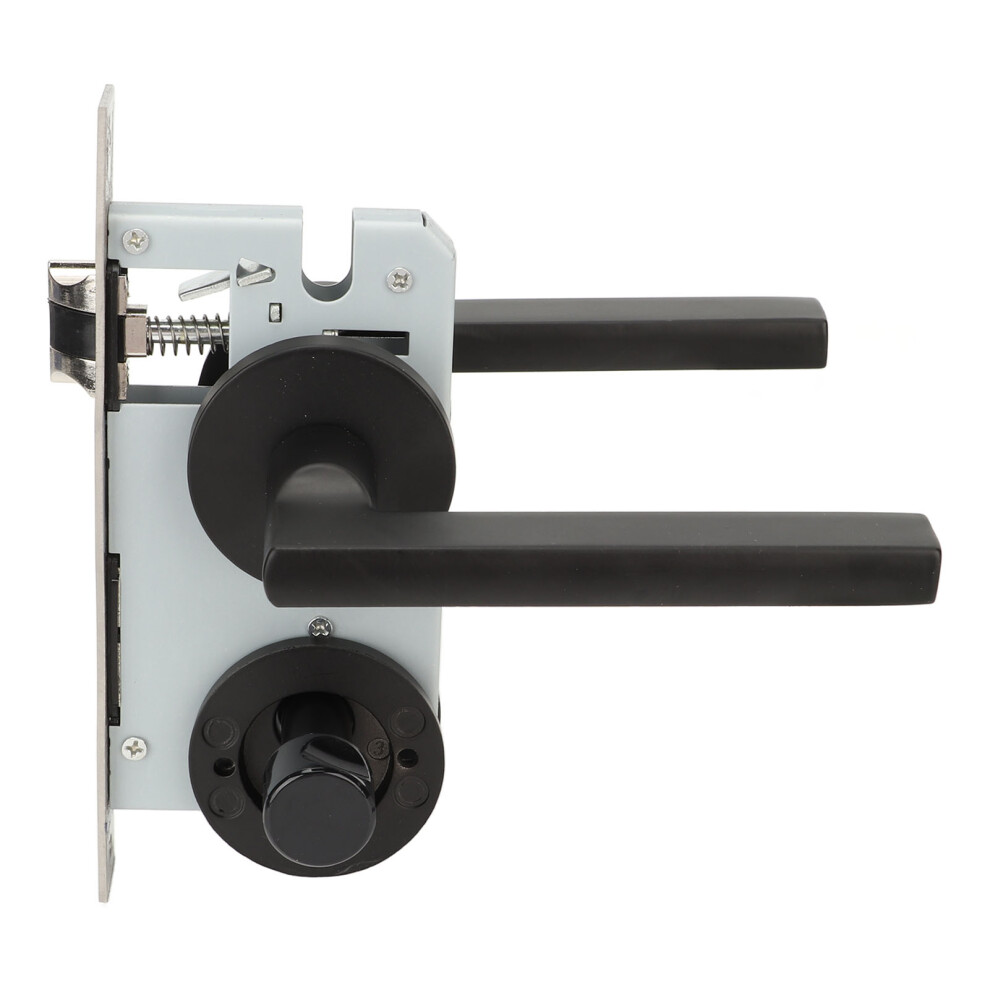 2Pcs Door Lock Handle Stainless Steel Impact Prevention Heavy Duty Keyed Entry Handles For Home 7651317757472