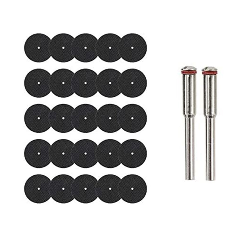 25Pcs 32Mm Grinding Wheel With Mandrels For Rotary Tools Resin Cutting Disc Mini Circular Saw Blade Cut Off 4851949467876