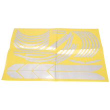 conjunto de adesivos refletivos para scooter completo para série Kickscooter adesivos dobráveis (branco)