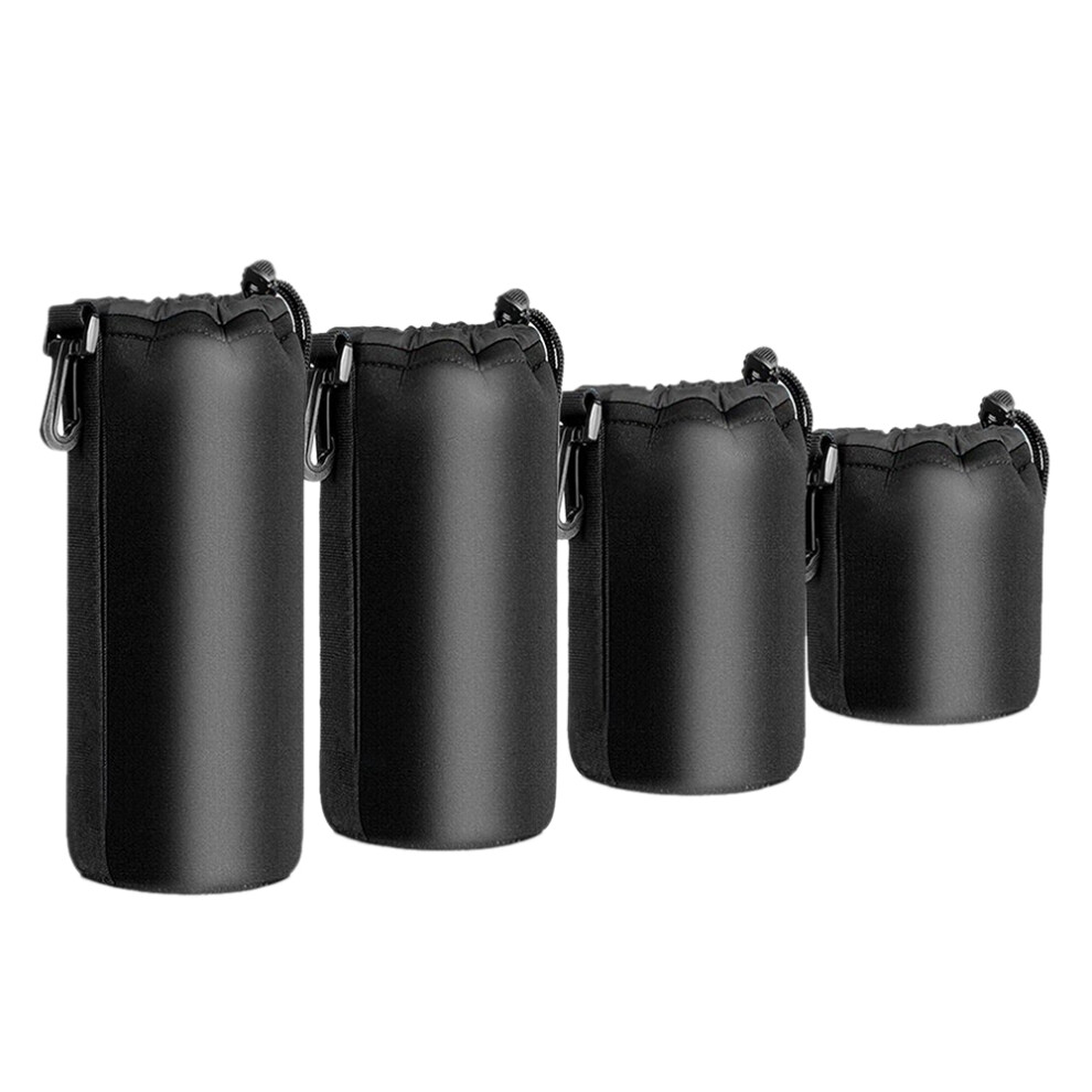 4Pcs Camera Case Lens Pouch Set Small Medium Large And Extra For Dslr Bag Shockproof 4851949471163