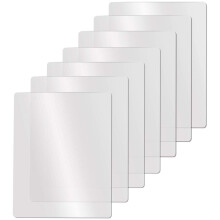 Clear Flexible Plastic Cutting Board Mats Set, Frosted Kitchen 17.5 x 12 Inches, Set of 7