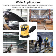 125mm Brush Motor Cordless Orbital Sander Wood Grind Tool Electric Car Polisher Multifunctional Wood Metal Polishing Grinding Sanding Machi