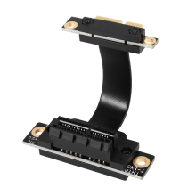 PCIE X1 Riser Cable Dual 90 Degree Right Angle PCIe 3.0 to Extension 8Gbps PCI Express 1X Card - 5CM