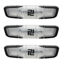 3 stuks schokbestendige dempers voor lange tennisrackets, vervanging voor racketaccessoires - zwart