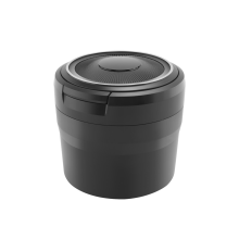Posacenere portatile con luce LED, portabicchieri automatico, posacenere per auto, accessori per posacenere senza fumo, nero