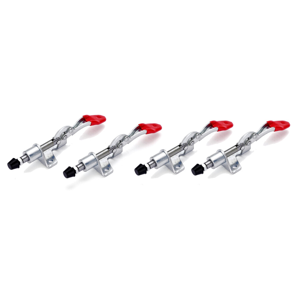 4Pcs Capacity 45Kg/99Lbs 16Mm Plunger Stroke Antislip Vertical Toggle Clamp Gh-301A Quick Fixture 4851949477943