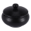 Ceramic Ashtray with Windproof Lid for Indoor Outdoor Use -Black 1