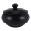 Ceramic Ashtray with Windproof Lid for Indoor Outdoor Use -Black 4