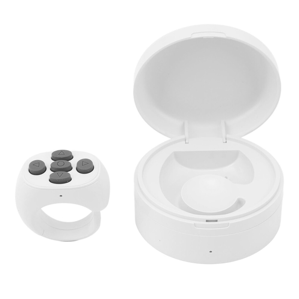 Jx05s Ring Phone Remote Portable App Page Turner 10M Control Scrolling Ring Clicker For Phone Tablet Camera White 8401317760939