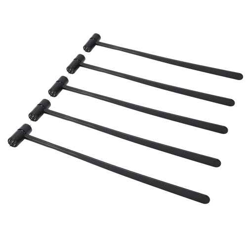 5Pcs Star Needle Dermal Hammer ABS Handle Lightweight Double Headed Needle Dermal Hammer Set