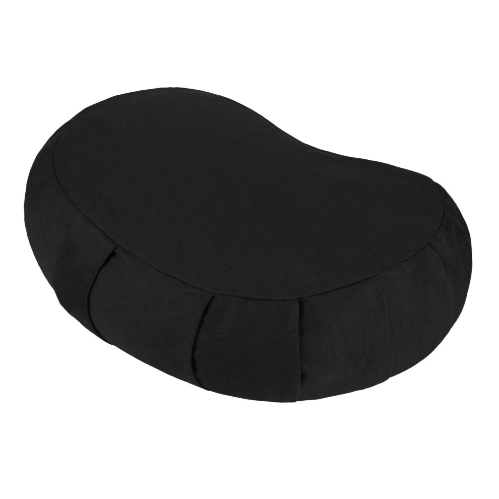 Coussin de méditation en sarrasin, pouf de sol avec housse zippée en coton biologique