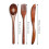 15 Pcs Wooden Spoon Fork Knife Cutlery Set Dinner Utensil Kitchen Flatware Tableware 4