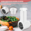 Cheese Slicer Shredder Attachment for Stand Mixer,Replace Accessories with 3 Blades 10
