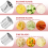 Cheese Slicer Shredder Attachment for Stand Mixer,Replace Accessories with 3 Blades 6