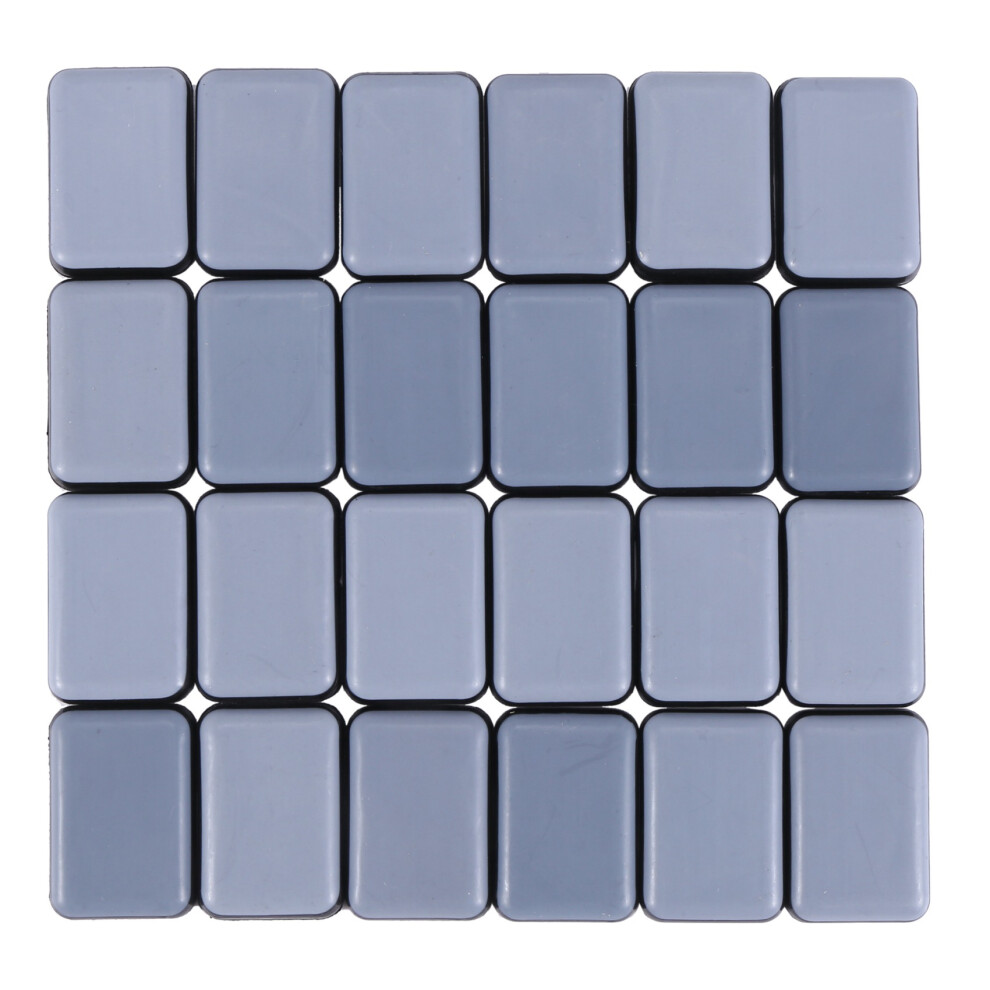 24 Pcs Furniture Sliders And Gliders For Carpet Moving 25X35mm Self-Adhesive 4851949488451