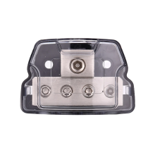 Bloco de distribuição de energia de 4 vias 1 x 0/2/4 calibre em / 4 4/8 distribuidor de aterramento para amplificador de áudio automotivo
