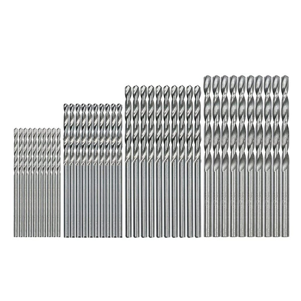 Photos - Bits / Sockets Jehiatek 40 Pieces 0.5mm-2.0mm Straight Shank Mini Drill Bit Set Tiny Small Bits Full-Ground HSS Twist for Dil 