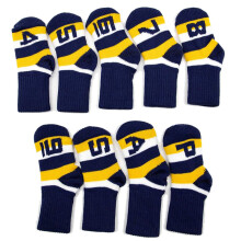 Golf Iron Covers,Golf Head Covers Knitted Set for Oversized,Standard Size Irons,Sea Blue