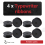 4 Pack Typewriter Ribbon Twin Spool Ink Replacement Part for Most Typewriter(Red,Black) 7