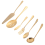 6-Piece Serving Flatware Silverware Set, Utensil Set,Include Cake Server, Slotted Spoon Gold 4