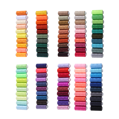 Nähgarn-Set, 100 Farben, 250 Yards pro Spule, Polyester-Set für Hand oder Maschine 2