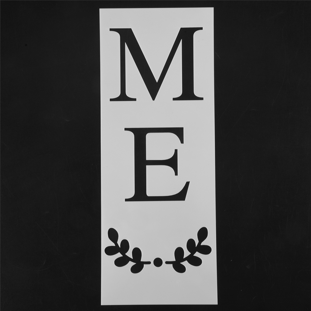 Welcome Sign Stencil, Large Letter Stencils For Painting On Wood Reusable Porch And Front Door Vertical Decorating 4851949491550