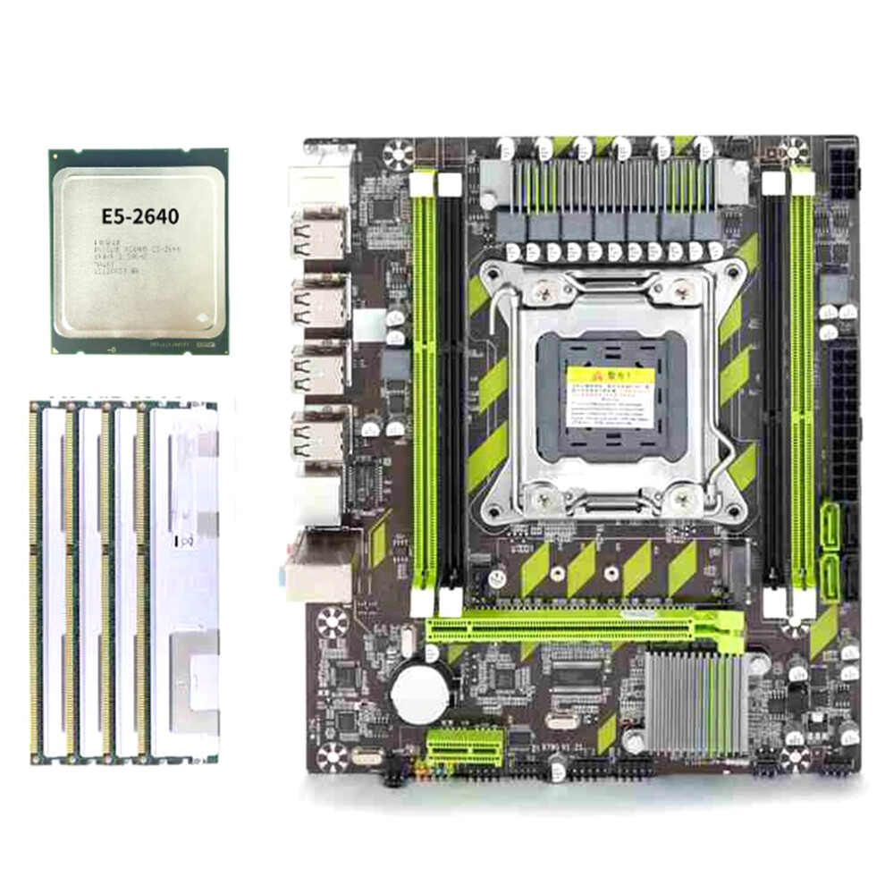 X79 Motherboard Set Xeon E5 2640 Cpu E5-2640 With Lga2011 4Pcs X 4Gb = 16Gb Memory Ddr3 Ram Pc3 10600R 1333Mhz 4851949495121