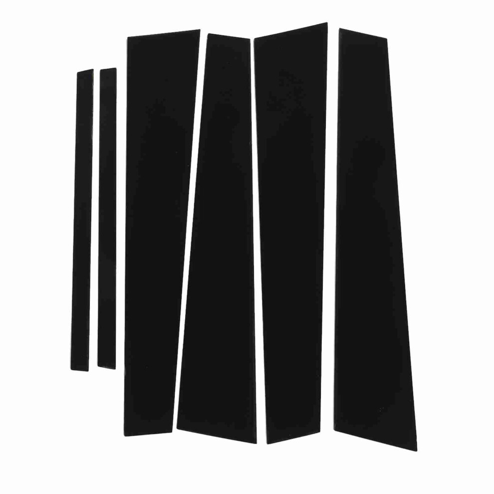 6 Pcs B Pillar Posts Door Trim Glossy Exterior Side Door Window Cover Decal For Accord Eight Generations 2008Â2012 Black 4951317764924