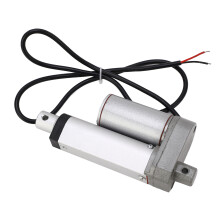 Electric Linear Actuator Aluminum Alloy 50mm Stroke Linear Motion Actuator for Bed Sofa 750N White 12VDC with Controller Remote Control