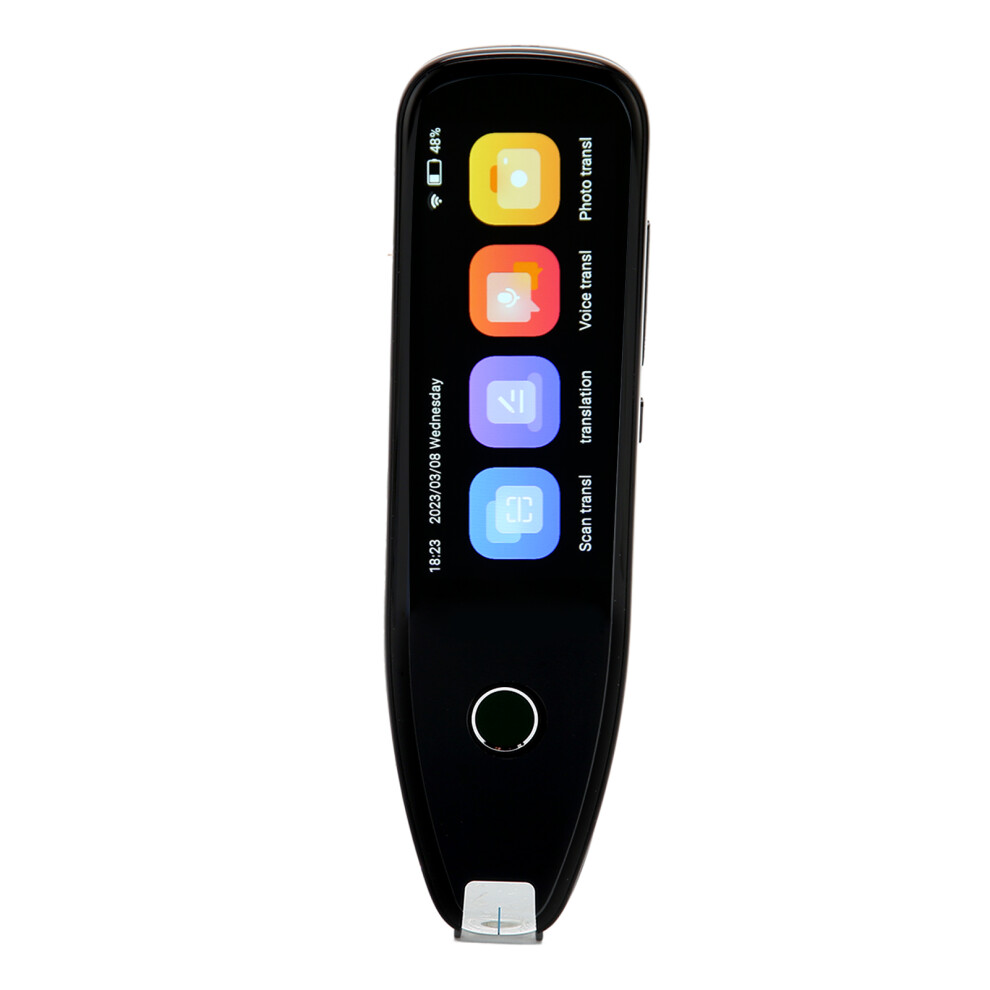 Language Translator Smart Pen Bt Wifi Photo Scanning 134 Online Voice Translations Dictionary Reader Pen With Hd Screen Black