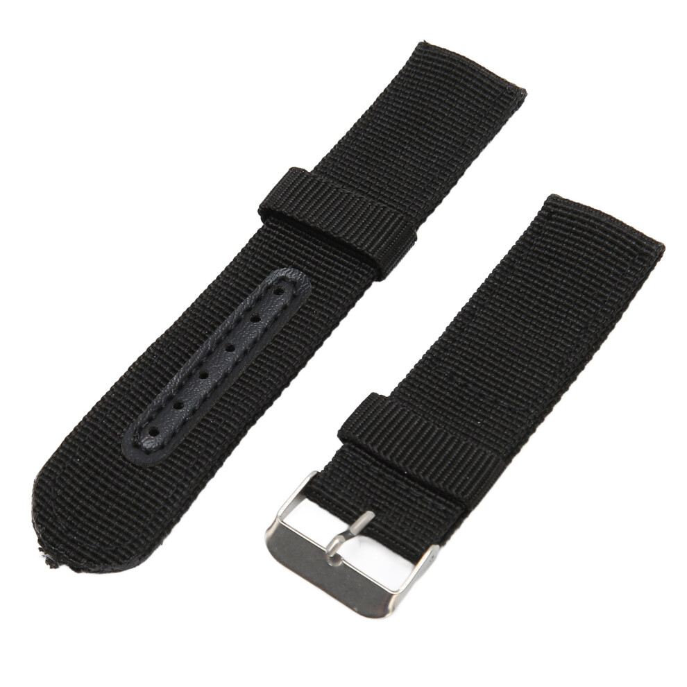 Canvas Quick Release Replacement Watch Band 22Mm Black