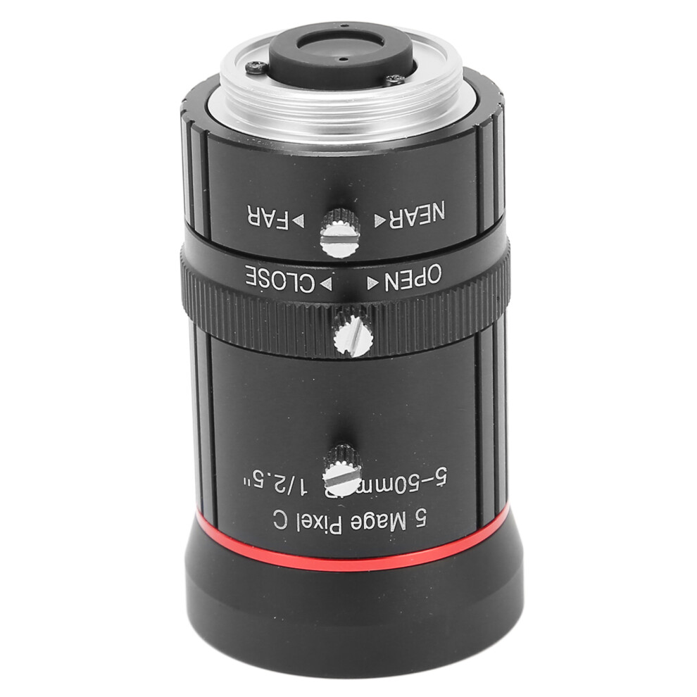 Camera Zoom Lens 5Â50Mm 5Mp Focal Length C Mount Manual Aperture High Definition For Industrial Camera 8421317769633