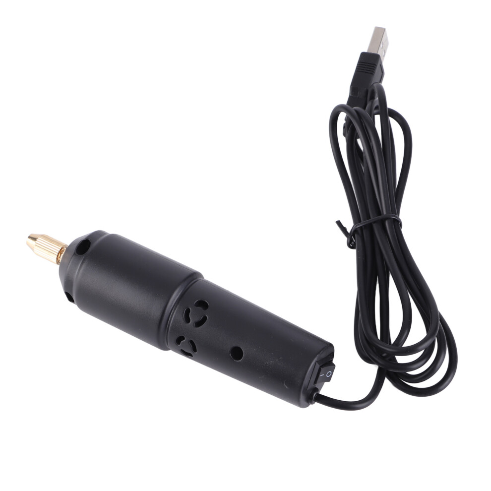 Mini Electric Drill 0.8Â1.2Mm Portable Handheld Usb Powered Micro Electric Drill With 10Pcs Bits For Jewelry 4971317775652
