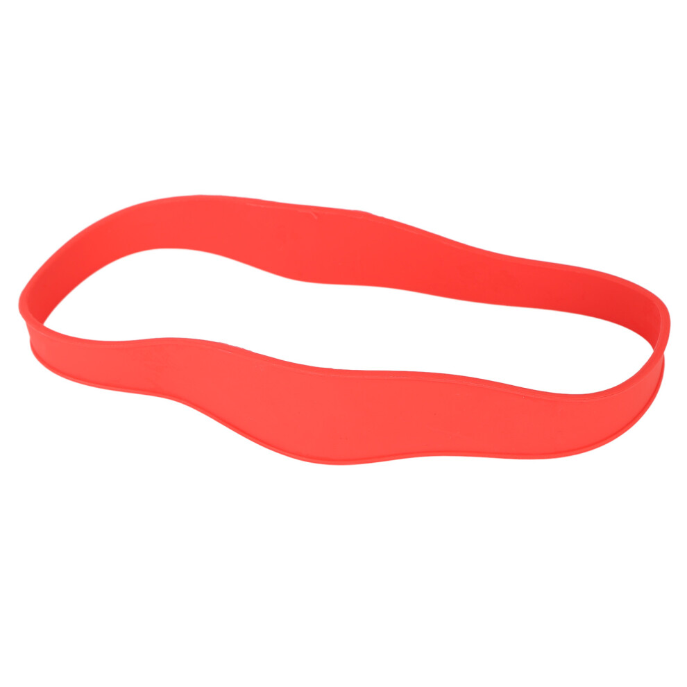 Red Hair Cutting Guide Curved Soft Silicone Neckline Trimming Template For Diy Home Haircuts