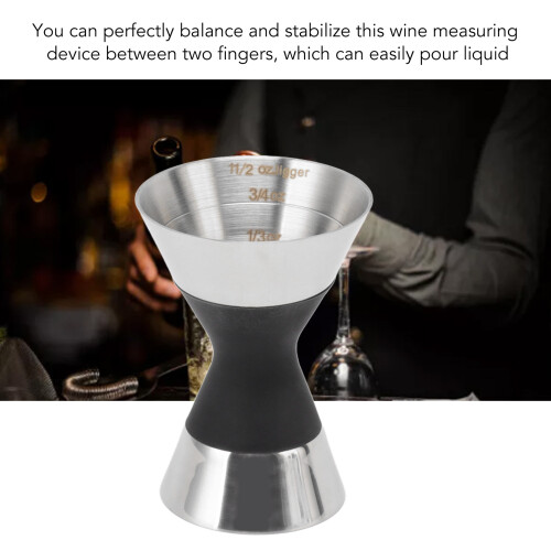 Doppelseitiger Cocktail-Shaker aus Edelstahl, 30/60 ml, 97 g 2